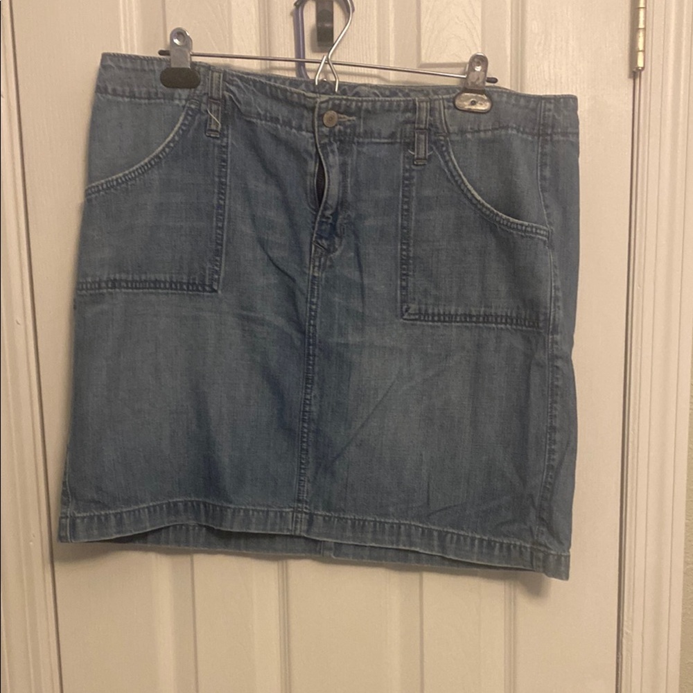 Old Navy Blue A-Line Knee-Length Skirt
